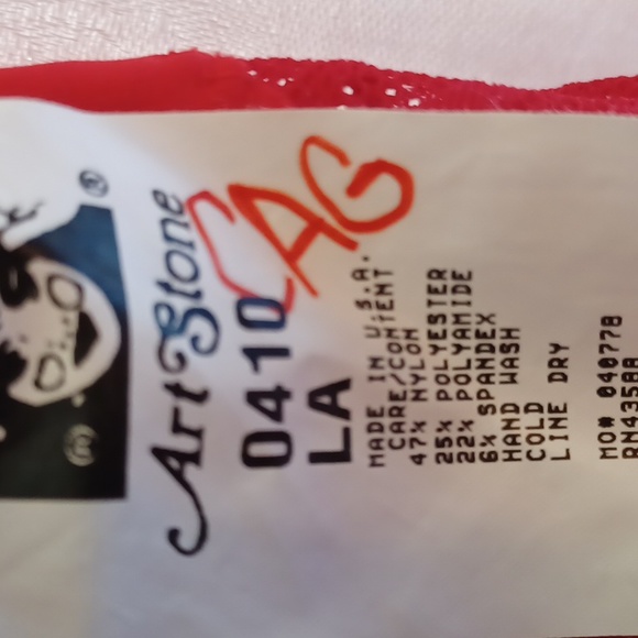 Art Stone Adult Red Lyric Dance Costume - Picture 5 of 8